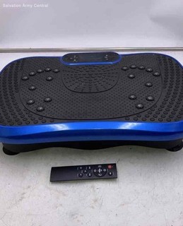 AXV FR 78 Blue Black Fitness Machine Vibration Plate With Remote Controller