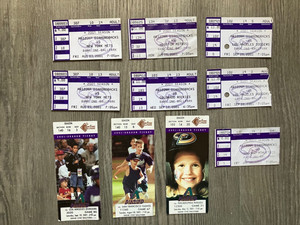 10 - 2001 MLB Arizona Diamondbacks Game Tickets Randy Johnson/Piazza/Barry Bonds