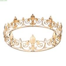 Tiara Crown CZ Crystal Crown Headpiece Men Women Prom Performance Birthday Party