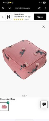 Lorena Canals English Garden Pouf, Ash Rose Floral Floor Cushion, Nursery & Kids
