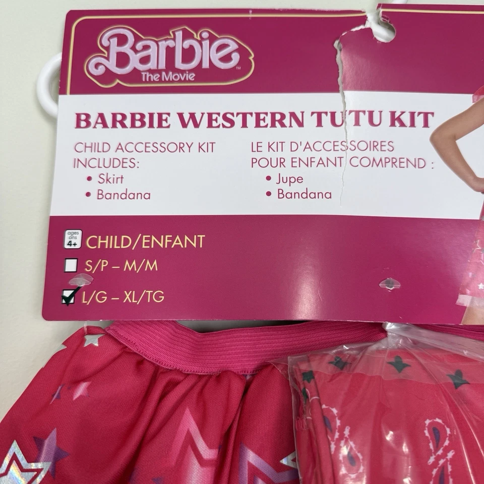 NWT Target Barbie Western Tutu Kit Halloween Costume Kids L/XL - Image 2 of 4