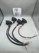 Mini Motorcycle Turn Signal 3 Wire Amber Lens ( Set of 4 )