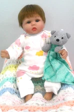 Adorable Reborn Vinyl & Cloth Baby Doll by NPK Collection