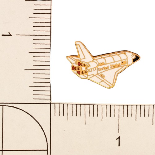 Vintage NASA Space Shuttle Anstecknadel Hutnadel - United States Orbiter goldfarben - Bild 2 von 4