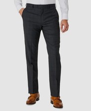 Michael Kors Men's Gray Plaid Airsoft Stretch Wool Suit Pants Size 40W 30L