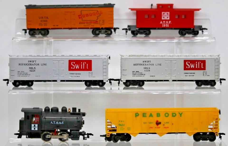 Juego de 6 trenes personalizados Peabody Swift Freight Car y Peabody escala HO realista Foto 2 de 4