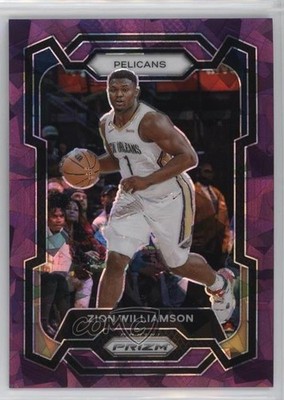 2023-24 Panini Prizm Purple Ice Prizm 140/149 Zion Williamson #27 0e6p