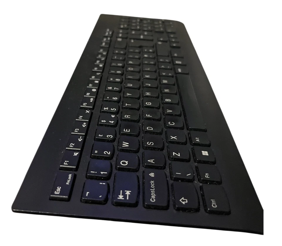 Original Lenovo Ultra-thin 2.4G Wireless UK QWERTY Keyboard & wired USBMouse Set - Image 2 of 3
