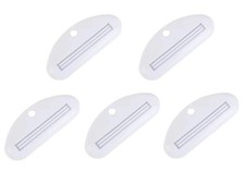 5Pcs White Toothpaste Squeezer,Plastic Toothpaste Tube Squeezer Dispenser,Too...