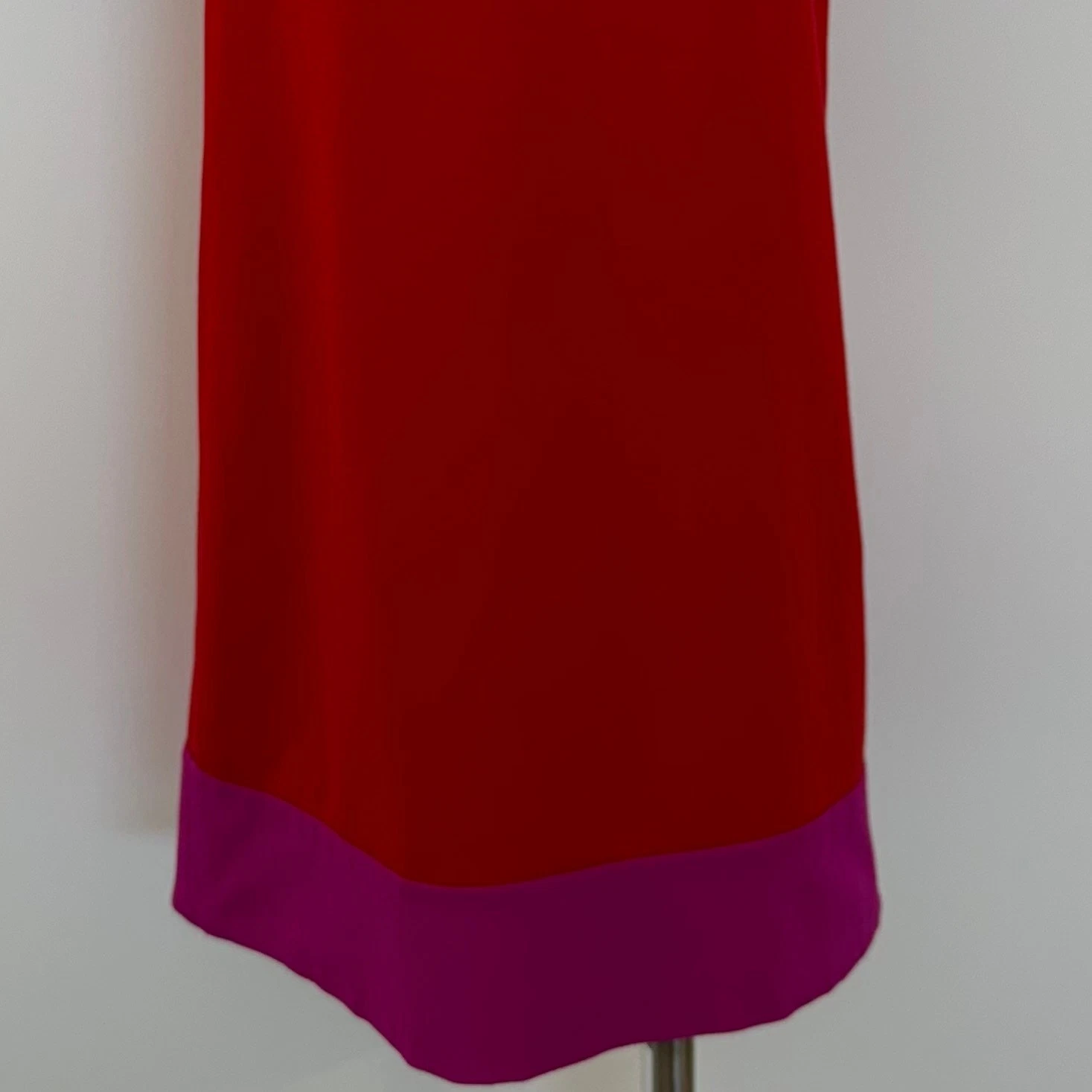 Abito Kate Spade Racquel rosa rosso colorblock ponte shift taglia 8