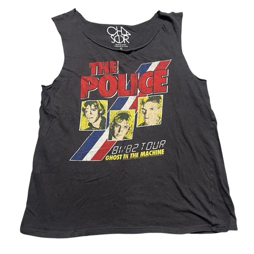THE POLICE Ghost In The Machine ‘81/82 Tour Cut Tank Distressed Unisex Small