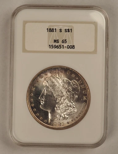 1881-S $1 Morgan Silver Dollar - NGC MS 65 - FREE SHIPPING!