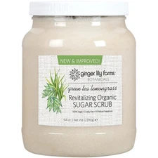 Organic Sugar Scrub 64 Ounce Ginger Lily Farms Exfoliant Vegan Cruelty Free