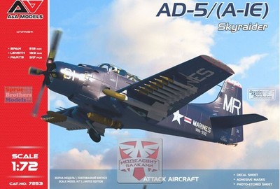 MDVAAM72053 1:72 Modelsvit A&A Models AD-5 A-1E Skyraider