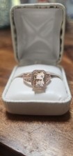Cushion Cut Morganite Ring