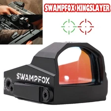 Swampfox Kingslayer 1X22mm 3 MOA Pistol Cut Red/Green Circle Dot Sight-RMR