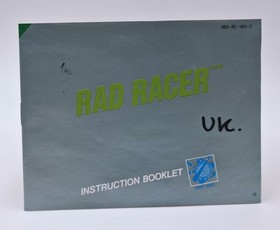 Rad Racer - Nintendo NES - Complet 3D Glasses - PAL - Tr&egrave;s Bon Etat