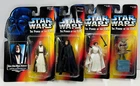 Star Wars POTF Kenner Figure 4 Lot Luke Leia Obi-Wan Yoda Sealed 1990s