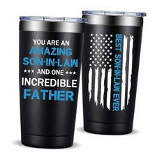 Son in Law Gifts - Christmas Birthday Fathers Day Wedding Son In Law Black
