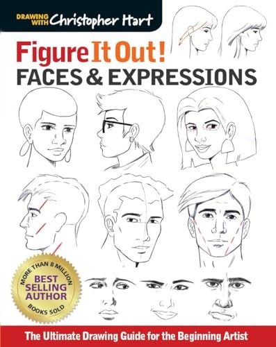 Faces & Expressions: The Complete Guide for the by Christopher Hart PAPERBACK - Image 8