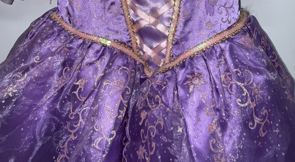 Disfraz de Princesa Rapunzel Disney Talla XS 3 4 Enredado Púrpura Halloween Foto 3 de 4