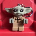 Lego Keychain The Child Grogu Baby Yoda 2" LED Key Light Star Wars Flashlight