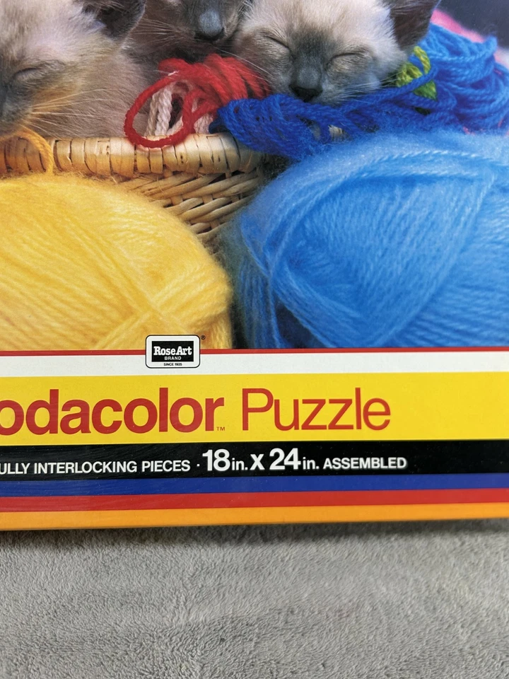 Rompecabezas de colección Kodacolor 550 piezas artista gatitos en hilo - ¡SELLADO! Foto 2 de 4