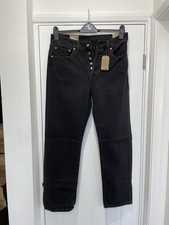 Image of Women’s Levi’s 501 Cropped Jeans Black 31 Waist 30 Leg BNWT