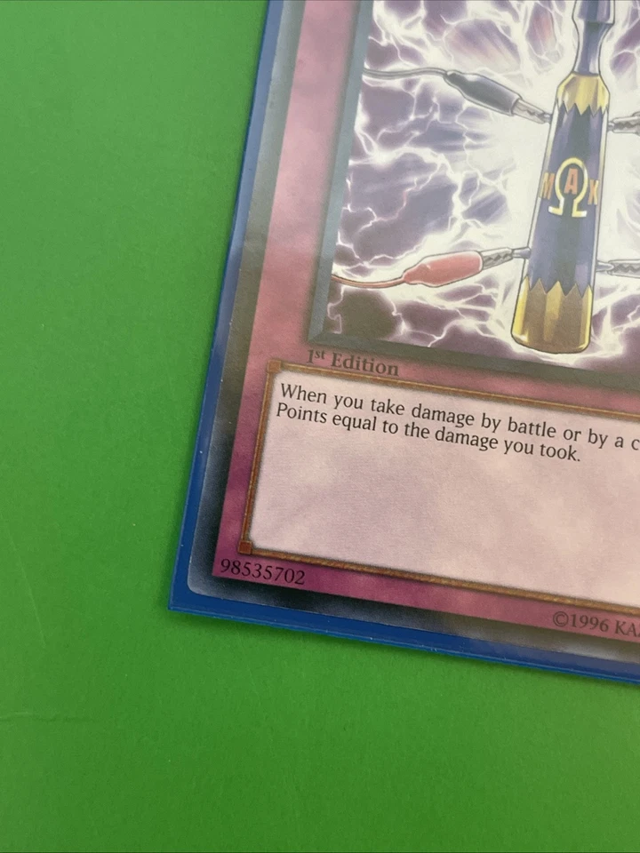 1996 Yugioh ! Damage Vaccine Omega Max TCG Generation Force 1st GENF-EN066 - Image 4 of 4