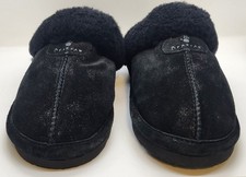 Bearpaw Loki EXOTIC BLACK METALLIC Women's Slippers Size 8