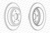2X Bremsscheibe Hinterachse FüR Jeep Commander Grand Cherokee III VAN