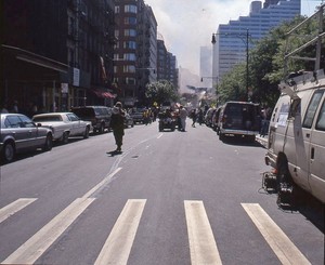 Vintage Stereo Realist Photo 3D Slide NEW YORK CITY Post 9-11 Responders 7p wide