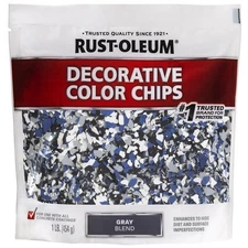 Rust-Oleum 301359 Gray Blend Decorative Color Chips 1 lbs. for Concrete Coating