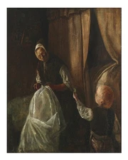 Vintage Family Scene Wall Art Poster Premium Quality Fine Art Print