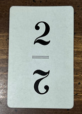 Vintage 1938 Parker Bros FLINCH Card Game Replacement Card Black / Blue 2