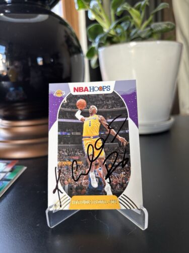 KENTAVIOUS CALDWELL POPE NBA HOOPS AUTO LA LAKERS SIGNED AUTOGRAPHED! LAL PANINI