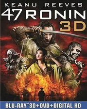 47 Ronin 3D (Blu-ray/DVD, 2014, 3-Disc Set, fast shipping