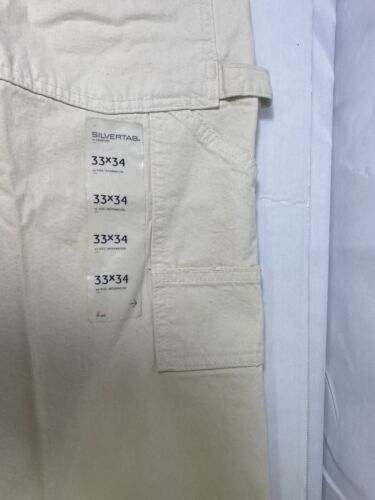 Pantalones de mezclilla de carpintero DEADSTOCK LEVIS SilverTab para hombre 33x34 DE COLECCIÓN AÑOS 90 Y2K NUEVOS CON ETIQUETA - Imagen 16 de 20
