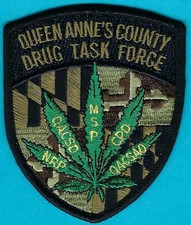 QUEEN ANNE'S COUNTY MARYLAND DRUG TASK FORCE SHOULDER PATCH