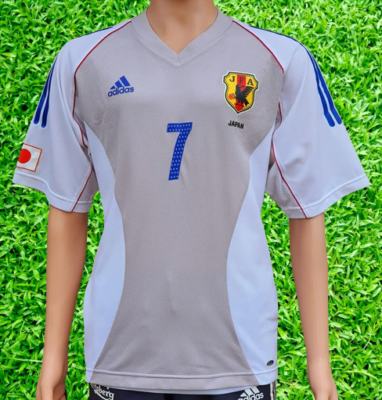 JAPAN 2002 WORLD CUP KOREA-JAPAN NAKATA 7 ADIDAS AWAY JERSEY