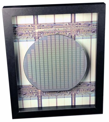 Silicon Wafer - The Memory Chip - Dallas Semiconductor,DS2257,RAM,6'',150mm