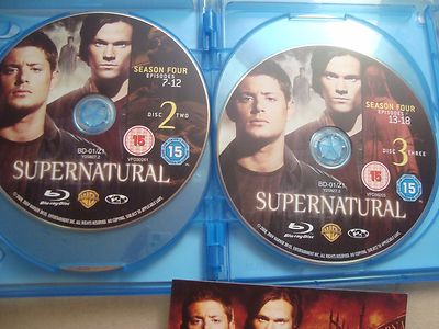 SUPERNATURAL Season 4 blu-ray in limited slipcover Jared Padalecki
