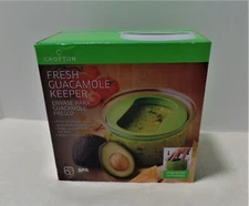 Crofton Fresh Guacamole Keeper  BPA Free,x Airtight Lid Prevents Browning,