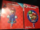 x 2 Super Mario + Luigi Party Balloons Mario Bros Nintendo Giant Foil Helium