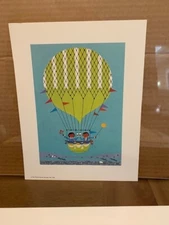Over The Top Art Print by Edie Harper Unsigned  1976 Frame House Gallery