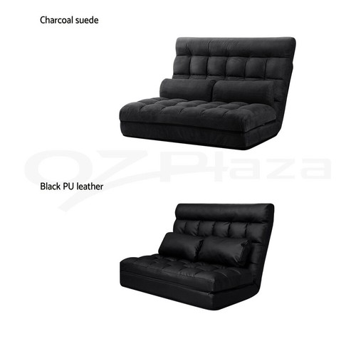Artiss Floor Sofa Lounge Bed 2 Seater Recliner Chaise Folding Chair Couch Futon - Picture 11 of 44