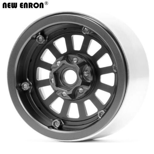 CNC Grey-10MM Offset Wheel Rim 2.2" For RC 1/10 Axial SCX10 II 90046 TRAXXAS KM - Picture 7 of 12
