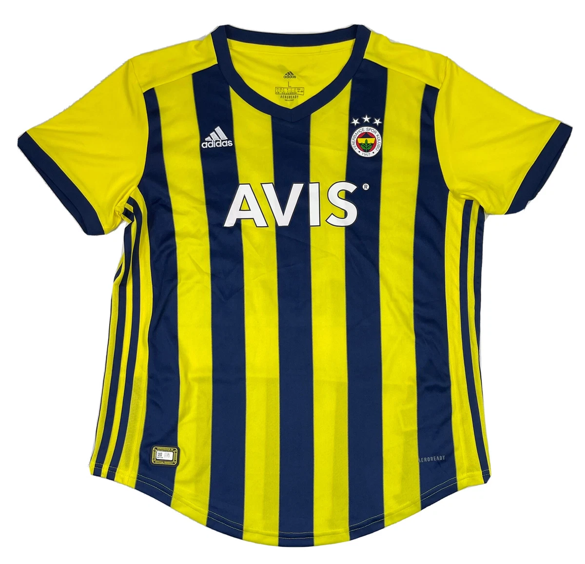 Adidas Fenerbahce Soccer Jersey Football Home Shirt Yellow Ruth Avis 10 Sz L