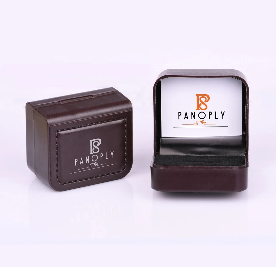 Delicado y minimalista collar colgante en forma circular en joyería de calcedonia azul Foto 3 de 3