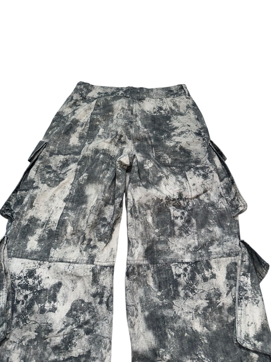 パンツ zara bondage design cargo pants ZARA ボンテージ カーゴパンツ バギーフレア ブラックデニム